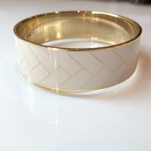 J. Crew Gold and Cream Bangle